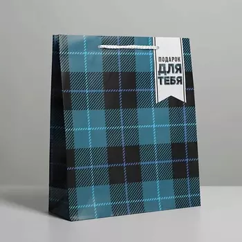 ДОСТУПНЫЕ РАДОСТИ Пакет подарочный ламинированный, упаковка, "Real man"