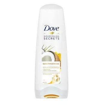 DOVE Бальзам-ополаскиватель для волос Восстановление с куркумой и кокосовым маслом