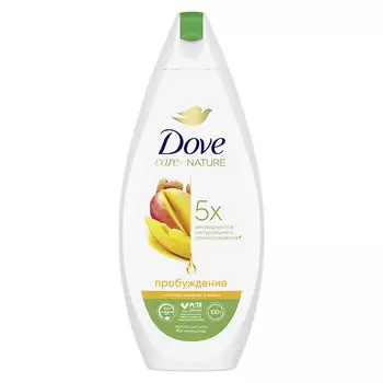 DOVE Гель-крем для душа Пробуждение с маслом миндаля и манго Care by Nature