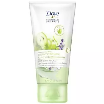 DOVE Глиняная маска с маслом косточек винограда и лавандой