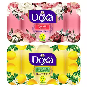 DOXA Мыло твердое BEAUTY SOAP Роза, Лимон 600.0