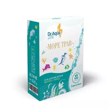 DR.AQUA Соль для ванны череда и чистотел Море трав 450.0