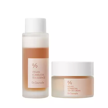 DR. CEURACLE Набор с чаем комбуча (эссенция+гель-крем)