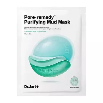 DR. JART+ Обновляющая маска для лица с зеленой глиной Dermask PoreRemedy Purifuing Mud Mask