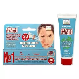 DR. KIROV COSMETIC COMPANY Крем гель "Пчелиный чистотел" от прыщей и угрей 30.0