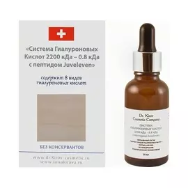 DR. KIROV COSMETIC COMPANY Система Гиалуроновых Кислот 2200 кДа - 0,8 кДа с пептидом Juveleven 30.0