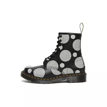 DR. MARTENS Ботинки Dr. Martens 1460 Polka Dot Smooth Leather Black
