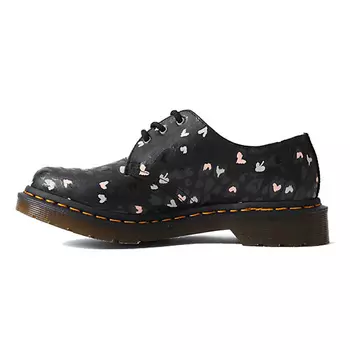 DR. MARTENS Кроссовки Dr.Martens 1461 Leather Heart Printed Black Womens