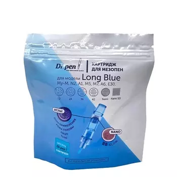 DR.PEN Картриджи для дермапена Long Blue на 12 игл, 5 шт