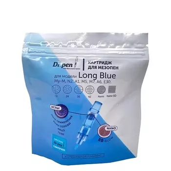 DR.PEN Картриджи для дермапена Long Blue на 36 игл, 5 шт