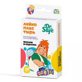 DR. SAFE Лейкопластырь детский бактерицидный Карлсон 1.0