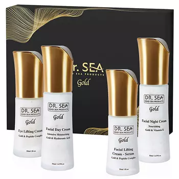 DR. SEA Подарочный набор GOLD «ОМОЛОЖЕНИЕ И УЛЬТРА-УВЛАЖНЕНИЕ»