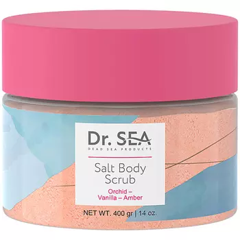 DR. SEA Скраб для тела солевой Орхидея - Ваниль - Амбра 400.0