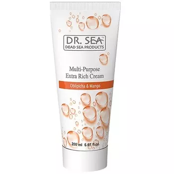 DR. SEA Крем для рук, тела и лица обогащенный с маслами облепихи и манго 200.0