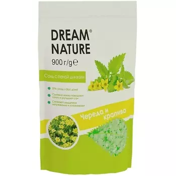 DREAM NATURE Ароматизированная соль с пеной для ванн "Череда и крапива" 900.0