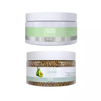 DREAM NATURE НАБОР 2в1 "Скраб для тела "Восстанавливающий" + Маска"Увлажнение и питание"