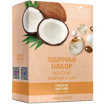 DREAM NATURE Подарочный набор для женщин Dream Nature SPA&Care Шампунь и гель для душа