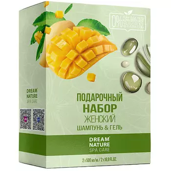 DREAM NATURE Подарочный набор для женщин Dream Nature SPA&Care Шампунь и гель для душа
