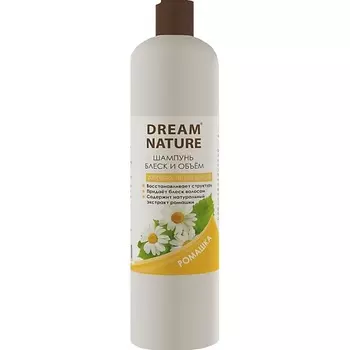 DREAM NATURE Шампунь блеск и объем для всех типов волос "Ромашка" 400.0