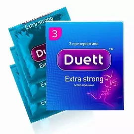 DUETT Презервативы Extra Strong особо прочные 3.0