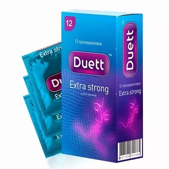 DUETT Презервативы Extra Strong особо прочные 12.0