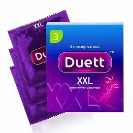 DUETT Презервативы XXL увеличенного размера 3.0