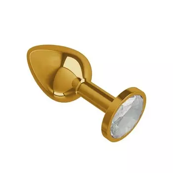 DЖАГА DЖАГА Анальная втулка Gold с кристаллом