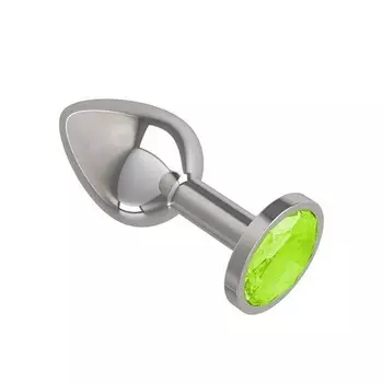 DЖАГА DЖАГА Анальная втулка Silver с кристаллом