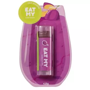 EAT MY Оттеночный бальзам для губ Сливовый смузи Color Balm Plum Smoothle