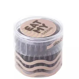 EAT MY Резинка для волос в цвете "Двойной шоколад", мини упаковка Double Chocolate