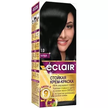 ECLAIR Стойкая крем-краска для волос с маслами OMEGA 9