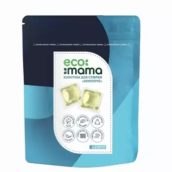 ECO MAMA Гель концентрированный для стирки в капсулах 15
