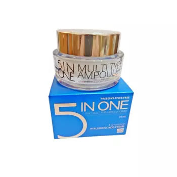 ECOBRANCH Ампульный крем с гиалуроновой кислотой 5 в 1 70.0
