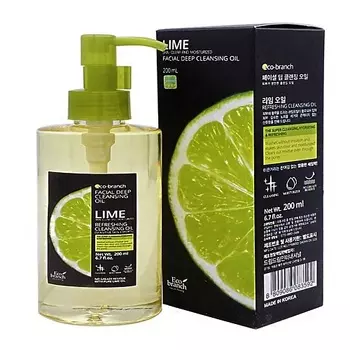 ECOBRANCH Гидрофильное масло для глубокого очищения лица лайм 200.0