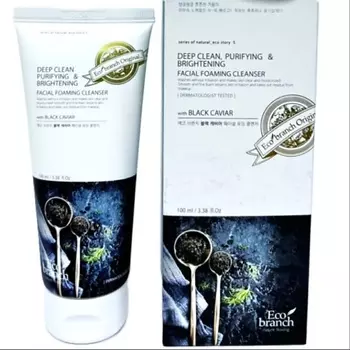 ECOBRANCH Глубокоочищающая пенка с черной икрой 100.0