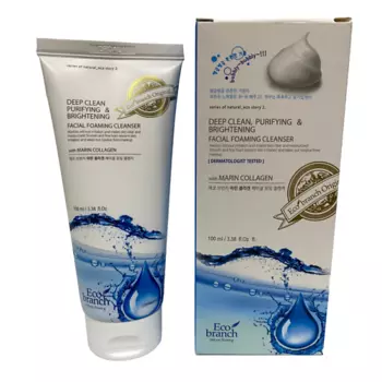 ECOBRANCH Глубокоочищающая пенка с морским коллагеном 100.0