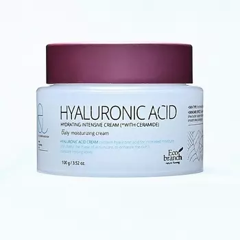 ECOBRANCH Интенсивно увлажняющий крем с гиалуроновой кислотой 100.0