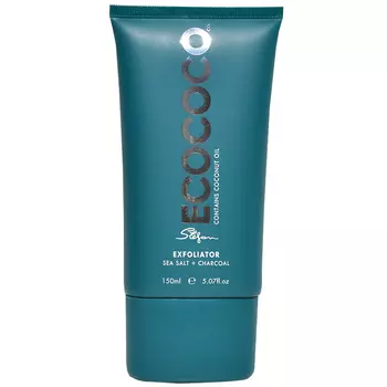 ECOCOCO Скраб для лица отшелушивающий с морской солью и углем Exfoliator Sea Salt + Charcoal