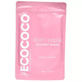 ECOCOCO Скраб для тела для увлажнения и сияния Гуава и Кокос Body Scrub Coconut Guava