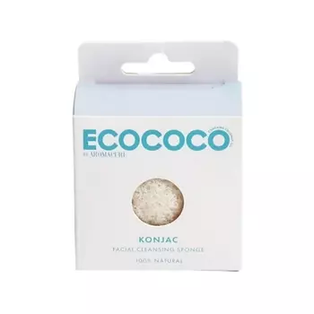 ECOCOCO Спонж для лица очищающий Konjac Facial Cleansing Sponge