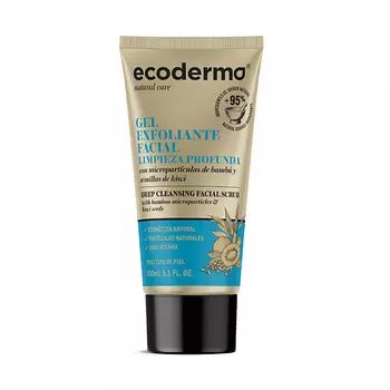 ECODERMA Гель для лица отшелушивающий и глубоко очищающий Deep Cleansing Facial Scrub