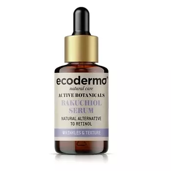 ECODERMA Сыворотка для лица с бакучиолом разглаживающая Active Botanicals Bakuchiol Serum
