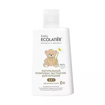 ECOLATIER baby Натуральный комплекс экстрактов 8 в 1 " Здоровая кожа" для купания детей 0+ 250.0