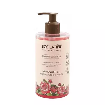 ECOLATIER GREEN Мыло для рук Молодость & Красота ORGANIC WILD ROSE 460.0