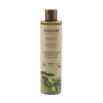 ECOLATIER Шампунь-бальзам для волос 2 в 1 ORGANIC OLIVE 350