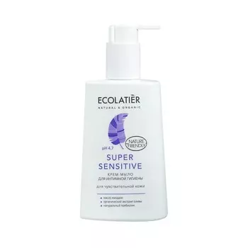 ECOLATIER Крем-мыло для интимной гигиены Super Sensitive для чувствительной кожи 250.0
