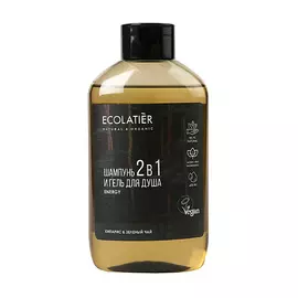 ECOLATIER Мужской гель для душа и шампунь 2 в 1 кипарис & зеленый чай 600.0
