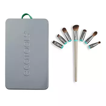 ECOTOOLS Набор кистей для макияжа глаз (7 сменных насадок и 1 ручка) EcoTools Interchangeables Total Renewal Eye Kit