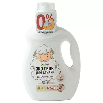 ECOZAVR Эко гель для стирки детского белья Полевые цветы 1000