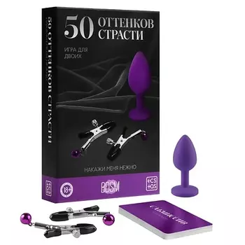 ECSTAS Игра для двоих 50 оттенков страсти. Накажи меня нежно 3 в 1